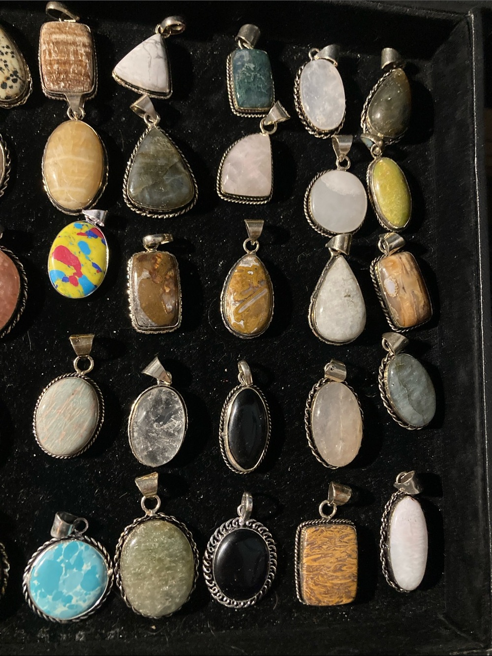 Randomly picked Gemstone Pendant stamped 925 or (pick one) - Picture 7 of 8
